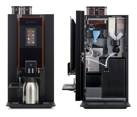 Ekspres automatyczny Animo OPTIBEAN X12 TS w kawiarni